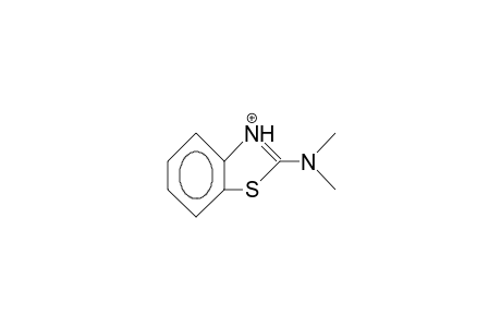 2-Dimethylamino-benzothiazolium cation