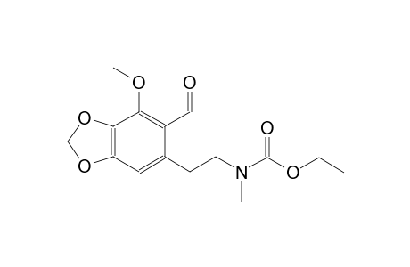 ethyl 2-(6-formyl-7-methoxy-1,3-benzodioxol-5-yl)ethyl(methyl)carbamate