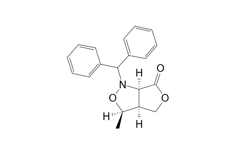 (3R,3aS,6aR)-Tetrahydro-3-methyl-1-(diphenylmethyl)-1H,6H-furo[3,4-c]isoxazol-6-one