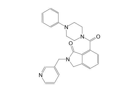7-[(4-phenyl-1-piperazinyl)carbonyl]-2-(3-pyridinylmethyl)-1-isoindolinone