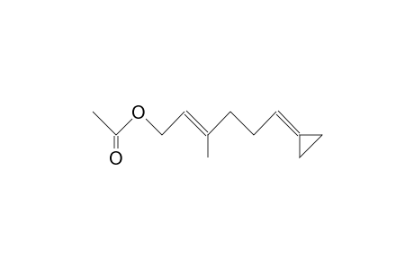 1-Acetoxy-6-cyclopropylidene-3-methyl-(E)-2-hexene
