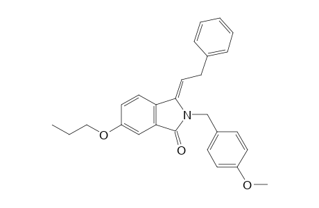 2,3-Dihydro-2-(4-methoxyphenyl)methyl-3-(2-phenylethylidene)-6-propoxy-1H-isoindol-1-one