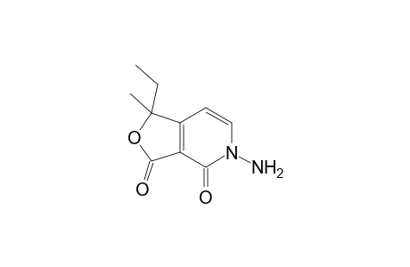 N-Amino-1-methyl-1-ethylfuro[3,4-c]pyridine-3,4(1H,5H)-dione