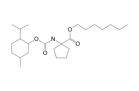 1-Aminocyclopentanecarboxylic acid, N-((1R)-(-)-menthyloxycarbonyl)-, heptyl ester