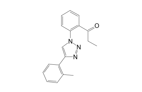 1-(2-(4-(2-methylphenyl)-1H-1,2,3-triazol-1-yl)phenyl)propan-1-one