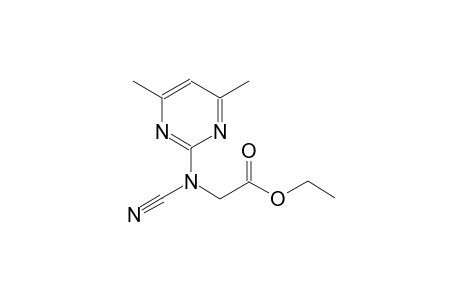 acetic acid, [cyano(4,6-dimethyl-2-pyrimidinyl)amino]-, ethyl ester