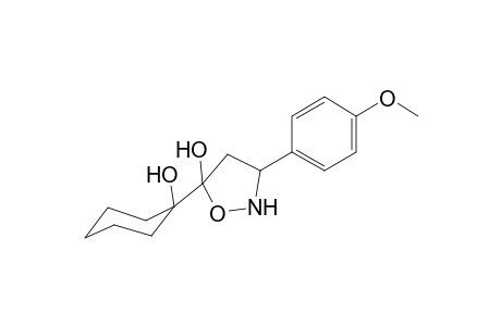 3-(4-Methoxyphenyl)-5-(1-oxidanylcyclohexyl)-1,2-oxazolidin-5-ol
