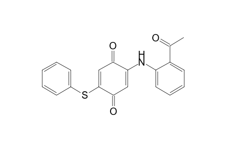 2-(Phenylthio)-5-(2-acetylanilino)-1,4-benzoquinone