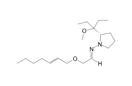 (S)-2-(1-Ethyl-1-methoxypropyl)-1-[2-((E)-hept-2-enyloxy)-1-ethylidenamono]pyrrolidine