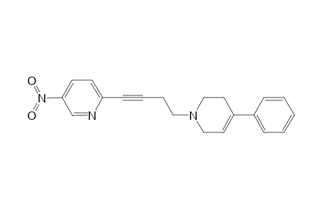 5-Nitro-2-[4-(4-phenyl)-3,6-dihydro-2H-pyridin-1-yl)-1-butynyl]pyridine