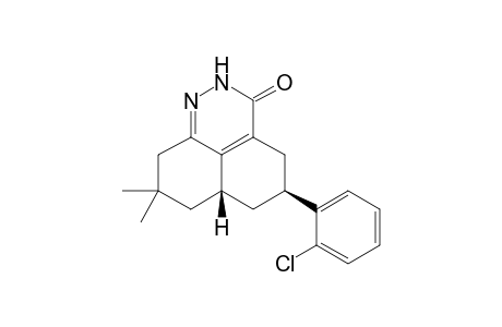 9H-8,8-Dimethyl-5(S)-(2-chlorophenyl)-4,5,6,6a(R),7,8-hexahydro-1,2-diazaphenalen-3-one