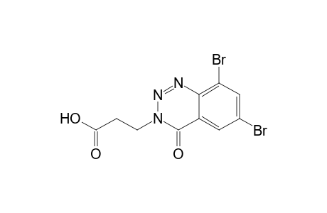1,2,3-Benzotriazine-3(4H)-propanoic acid, 6,8-dibromo-4-oxo-