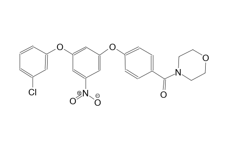 4-{4-[3-(3-chlorophenoxy)-5-nitrophenoxy]benzoyl}morpholine