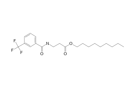 .beta.-Alanine, N-(3-trifluoromethylbenzoyl)-, nonyl ester