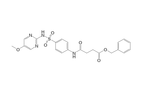 4'-[(5-methoxy-2-pyrimidinyl)sulfamoyl]succinanilic acid, benzyl ester