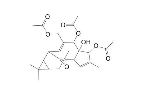 1H-2,8a-Methanocyclopenta[a]cyclopropa[e]cyclodecen-11-one, 5,6-bis(acetyloxy)-4-[(acetyloxy)methyl]-1a,2,5,5a,6,9,10,10a-octahydro-5a-hydroxy-1,1,7,9-tetramethyl-, [1aR-(1a.alpha.,2.alpha.,5.beta.,5a.beta.,6.beta.,8a.alpha.,9.alpha.,10a.alpha.)]-