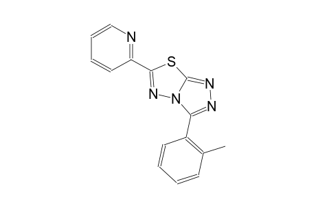 3-(2-methylphenyl)-6-(2-pyridinyl)[1,2,4]triazolo[3,4-b][1,3,4]thiadiazole