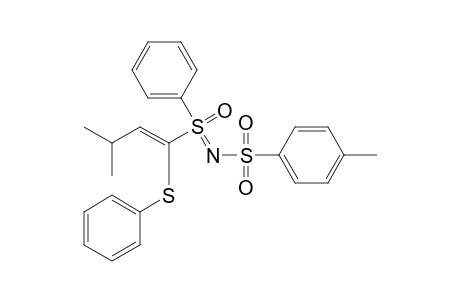 N-[keto-[(E)-3-methyl-1-(phenylthio)but-1-enyl]-phenyl-persulfuranylidene]-4-methyl-benzenesulfonamide
