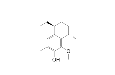 2-Naphthalenol, 5,6,7,8-tetrahydro-1-methoxy-3,8-dimethyl-5-(1-methylethyl)-, (5R-trans)-