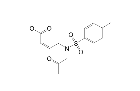 (Z)-4-[(4-methylphenyl)sulfonyl-(2-oxopropyl)amino]-2-butenoic acid methyl ester