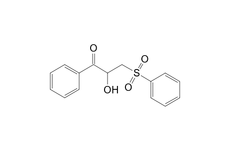 2-Hydroxy-1-phenyl-3-(phenylsulfonyl)propan-1-one