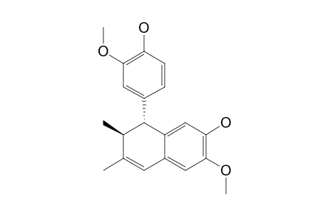 (1R*,2S*)-1,2-DIHYDRO-2,3-DIMETHYL-7-HYDROXY-6-METHOXY-1-(3-METHOXY-4-HYDROXYPHENYL)-NAPHTHALENE