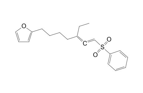 2-[2-(5-Ethyl-7-(phenylsulfonyl)-5,6-heptadienyl)]furan