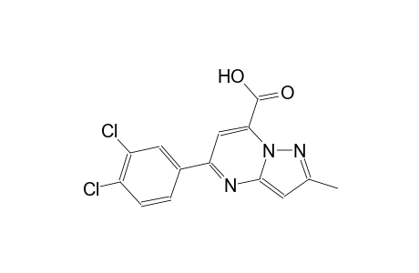 pyrazolo[1,5-a]pyrimidine-7-carboxylic acid, 5-(3,4-dichlorophenyl)-2-methyl-
