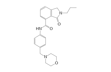 N-[4-(4-morpholinylmethyl)phenyl]-3-oxo-2-propyl-4-isoindolinecarboxamide