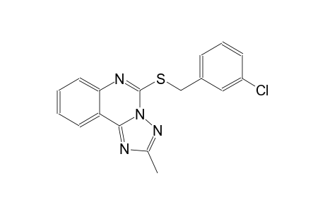 [1,2,4]triazolo[1,5-c]quinazoline, 5-[[(3-chlorophenyl)methyl]thio]-2-methyl-