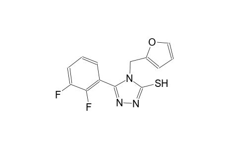 4H-1,2,4-triazole-3-thiol, 5-(2,3-difluorophenyl)-4-(2-furanylmethyl)-