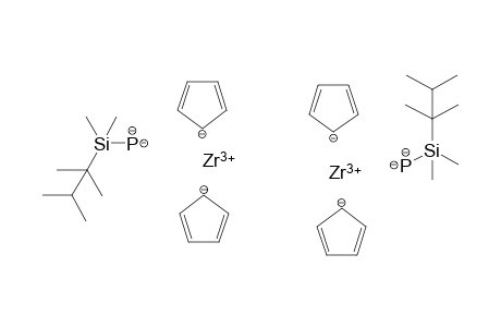 dizirconium(III) bis(((2,3-dimethylbutan-2-yl)dimethylsilyl)phosphide) tetracyclopenta-2,4-dien-1-ide