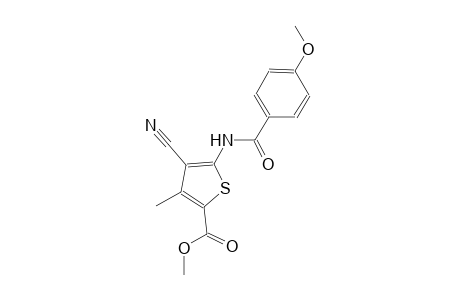 methyl 4-cyano-5-[(4-methoxybenzoyl)amino]-3-methyl-2-thiophenecarboxylate