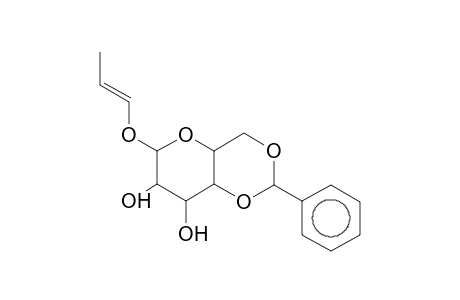 .alpha.d-Glucopyranose, 4,6-O-benzylidene-1-O-propenyl-
