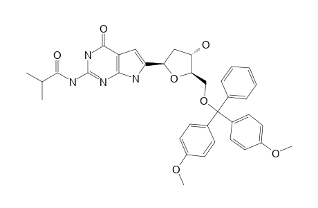 2-ISOBUTYRYLAMINO-6-[2-DEOXY-5-O-(4,4'-DIMETHOXYTRITYL)-BETA-D-ERYTHRO-PENTOFURANOSYL]-7H-PYRROLO-[2,3-D]-PYRIMIDIN-4(3H)-ONE