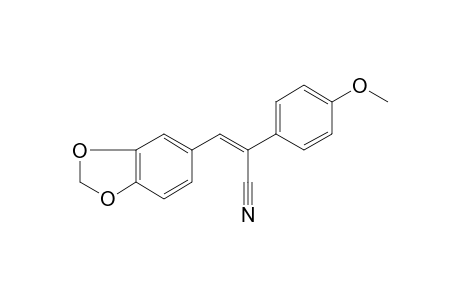 (2Z)-3-(1,3-Benzodioxol-5-yl)-2-(4-methoxyphenyl)-2-propenenitrile