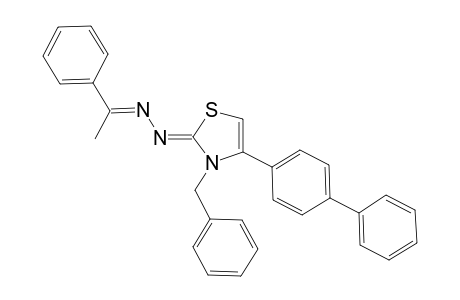 (Z)-3-Benzyl-4-(biphenyl-4-yl)-2-[(E)-(1-phenylethylidene)-hydrazono]-2,3-dihydrothiazole