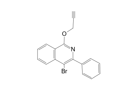 4-Bromanyl-3-phenyl-1-prop-2-ynoxy-isoquinoline