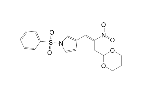 1-(benzenesulfonyl)-3-[(E)-3-(1,3-dioxan-2-yl)-2-nitro-prop-1-enyl]pyrrole