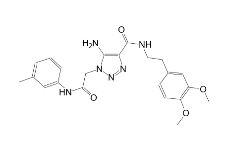 5-amino-N-[2-(3,4-dimethoxyphenyl)ethyl]-1-[2-oxo-2-(3-toluidino)ethyl]-1H-1,2,3-triazole-4-carboxamide