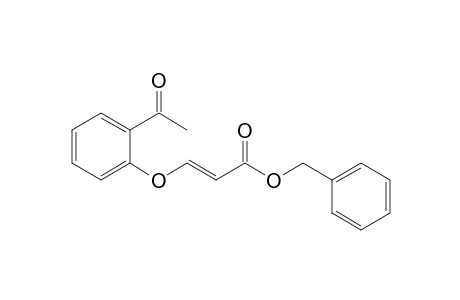 (E)-3-(2-acetylphenoxy)-2-propenoic acid (phenylmethyl) ester