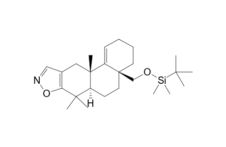 (??)-(4aS,8aS,10aR)-8a-((tert-Butyldimethylsilyloxy)methyl)-1,1,4a-trimethyl-1,2,4a,6,7,8,8a,9,10,10a-decahydrophenanthreno[3,2-d]isoxazole