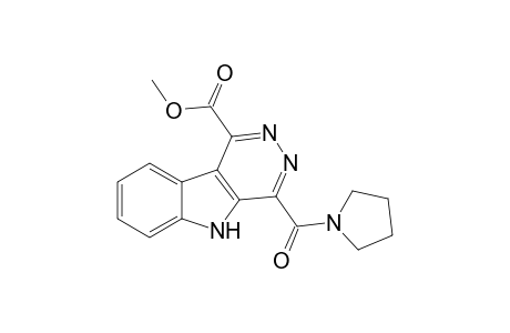 Methyl 4-[(pyrrolidinyl)carbonyl]-pyridazino[2,3-d]benzo[d]pyrrole-1-carboxylate