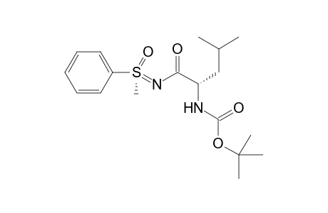 (RS,SC)-N-{2-[(tert-Butyloxycarbonyl)amino]-4-methyl-1-oxopentyl}-S-methyl-S-phenyl sulfoximine