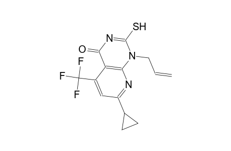 pyrido[2,3-d]pyrimidin-4(1H)-one, 7-cyclopropyl-2-mercapto-1-(2-propenyl)-5-(trifluoromethyl)-