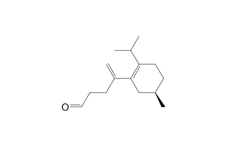 4-[ (5R)-5-Methyl-2-(propan-2-yl)cyclohex-1-en-1-yl]pent-4-enal
