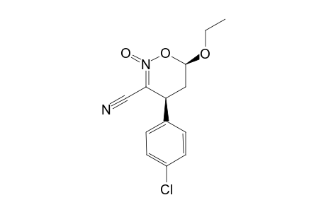 CIS-4-(4'-CHLOROPHENYL)-6-ETHOXY-5,6-DIHYDRO-4H-1,2-OXAZINE-3-CARBONITRILE-2-OXIDE