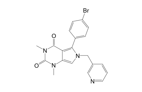 1H-Pyrrolo[3,4-d]pyrimidine-2,4(3H,6H)-dione, 5-(4-bromophenyl)-1,3-dimethyl-6-(3-pyridinylmethyl)-