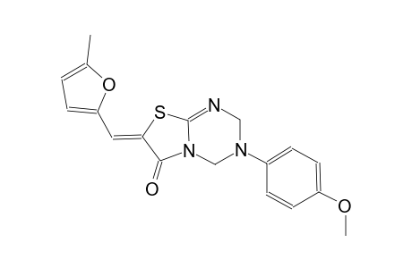 (7Z)-3-(4-methoxyphenyl)-7-[(5-methyl-2-furyl)methylene]-3,4-dihydro-2H-[1,3]thiazolo[3,2-a][1,3,5]triazin-6(7H)-one