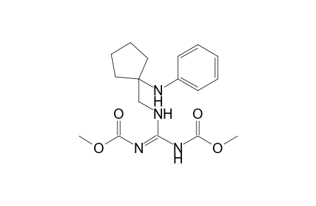 1,2-Bis(methoxycarbonyl)-3-(1-anilinocyclopentyl)methylguanidine